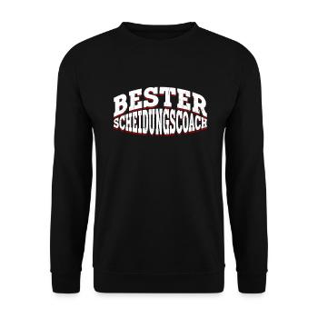 Bester Scheidungscoach - Scheidungsparty Scheidung - Unisex Pullover - Schwarz - Vorne - Alina (178cm) & Michal (187cm)