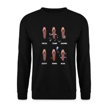 The Life of a Pointe Shoe - Ballet Dancer - Unisex Sweatshirt - black - Front - Alina (178cm) & Michal (187cm)