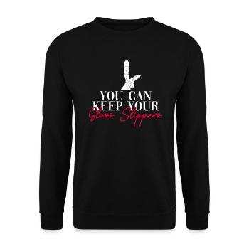 Ballet Dancer Ballerina Dancing Funny Ballet - Unisex Sweatshirt - black - Front - Alina (178cm) & Michal (187cm)