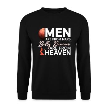 Belly Dance Belly Dancer Dancing Dancer Gift - Unisex Sweatshirt - black - Front - Alina (178cm) & Michal (187cm)
