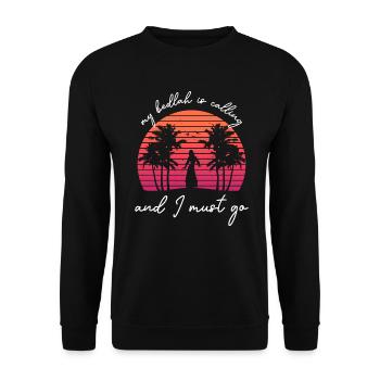 Danse du ventre Danseur du ventre Bedlah Dancer Cadeau - Sweat-shirt Unisexe - noir - Devant - Alina (178cm) & Michal (187cm)