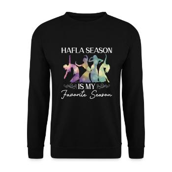 Hafla Saison Danseuse du ventre Danseuse du ventre Danseuse - Sweat-shirt Unisexe - noir - Devant - Alina (178cm) & Michal (187cm)