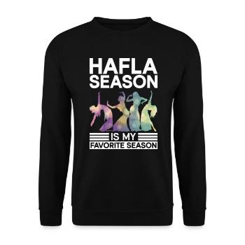 Hafla Saison Danseuse du ventre Danseuse du ventre Danseuse - Sweat-shirt Unisexe - noir - Devant - Alina (178cm) & Michal (187cm)