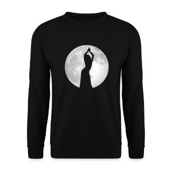Danse du ventre Danseuse du ventre Danse de la Lune Cadeau - Sweat-shirt Unisexe - noir - Devant - Alina (178cm) & Michal (187cm)