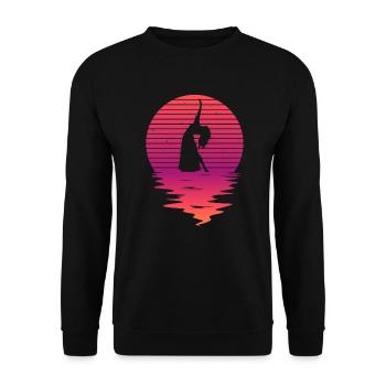 Belly Dance Belly Dancer Dancing Dancer Gift - Unisex Sweatshirt - black - Front - Alina (178cm) & Michal (187cm)