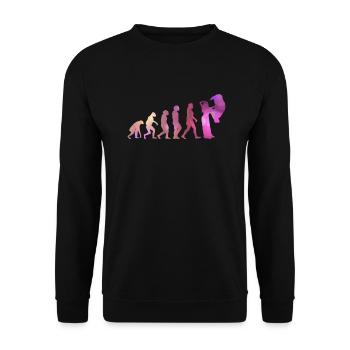 Évolution de la danseuse du ventre - Danseuse de danse du ventre - Sweat-shirt Unisexe - noir - Devant - Alina (178cm) & Michal (187cm)