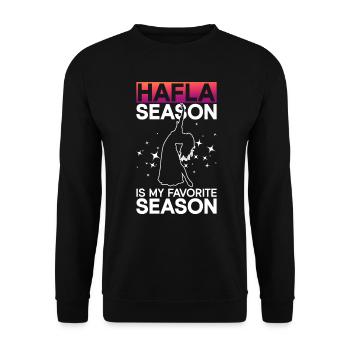 Hafla Saison Danseuse du ventre Danseuse du ventre Danseuse - Sweat-shirt Unisexe - noir - Devant - Alina (178cm) & Michal (187cm)