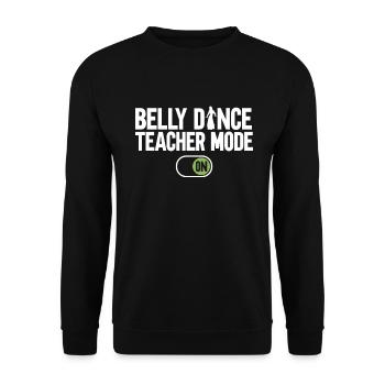 Danse du ventre Danseuse du ventre Professeur Danseur Cadeau - Sweat-shirt Unisexe - noir - Devant - Alina (178cm) & Michal (187cm)