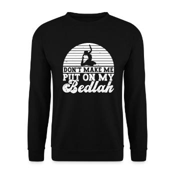 Danse du ventre Danseur du ventre Bedlah Dancer Cadeau - Sweat-shirt Unisexe - noir - Devant - Alina (178cm) & Michal (187cm)