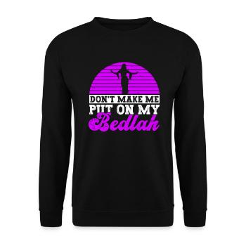 Danse du ventre Danseur du ventre Bedlah Dancer Cadeau - Sweat-shirt Unisexe - noir - Devant - Alina (178cm) & Michal (187cm)