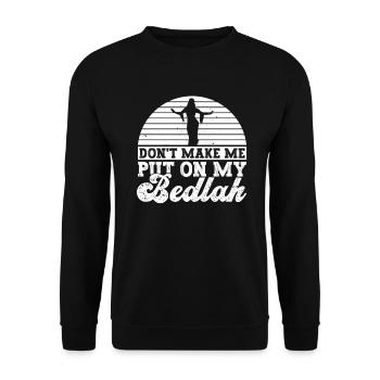 Danse du ventre Danseur du ventre Bedlah Dancer Cadeau - Sweat-shirt Unisexe - noir - Devant - Alina (178cm) & Michal (187cm)