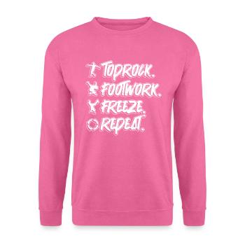 Breakdancing Breakdancer Break Dance Hip Hop - Unisex Pullover - Pink - Vorne