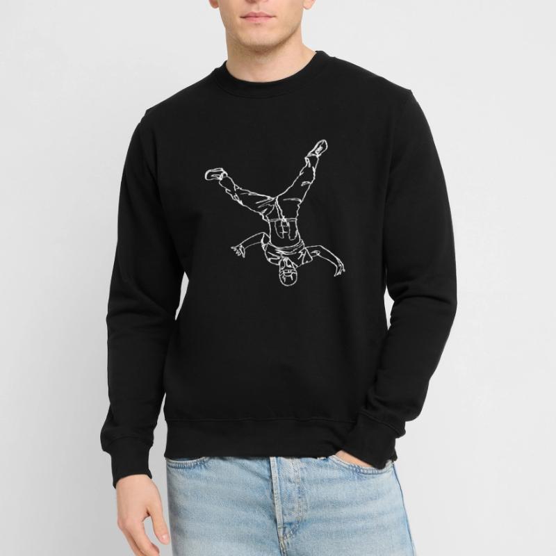 Breakdancing Breakdancer Break Dance Oneline Art Unisex Sweatshirt