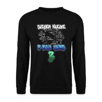 Dieser Kleine B-Boy Wird 3 - Breakdance - Unisex Pullover - Schwarz - Vorne - Alina (178cm) & Michal (187cm)