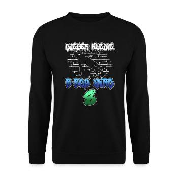 Dieser Kleine B-Boy Wird 8 - Breakdance - Unisex Pullover - Schwarz - Vorne - Alina (178cm) & Michal (187cm)