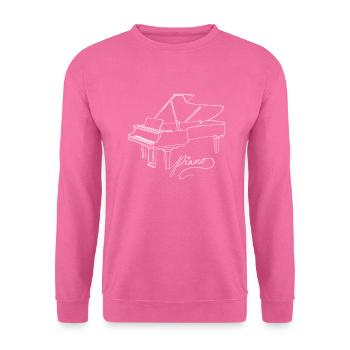 Piano Oneline Art - Klavier Pianist Klavierspieler - Unisex Pullover - Pink - Vorne