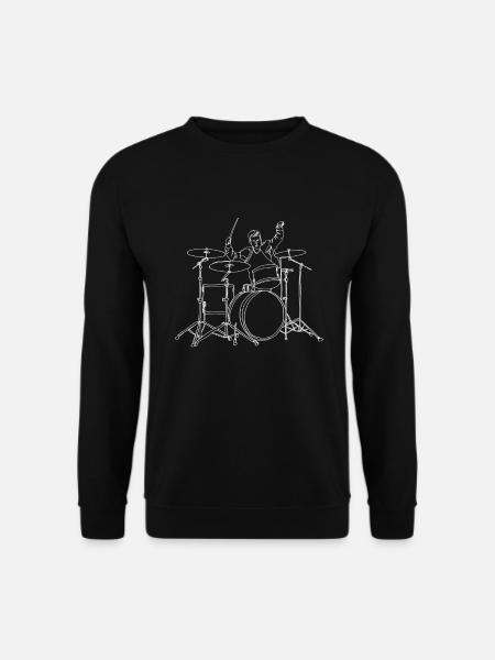 Drums Online Art - Drums Rock Drummer - Sweat-shirt Unisexe - noir