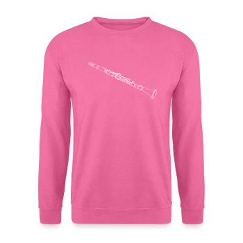 Klarinette Oneline Art - Klarinette Klarinettist - Unisex Pullover - Pink - Vorne