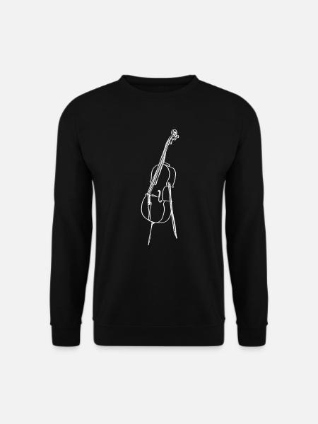 Cello Oneline Art - Cello-Musiker Cello-Spieler - Unisex Pullover - Schwarz