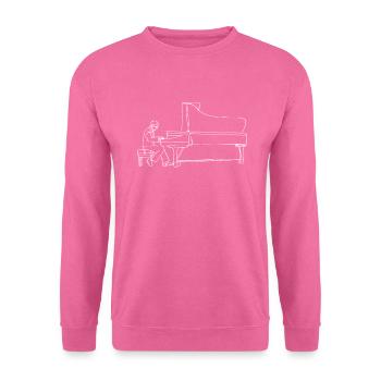 Piano Oneline Art - Klavier Pianist Klavierspieler - Unisex Pullover - Pink - Vorne