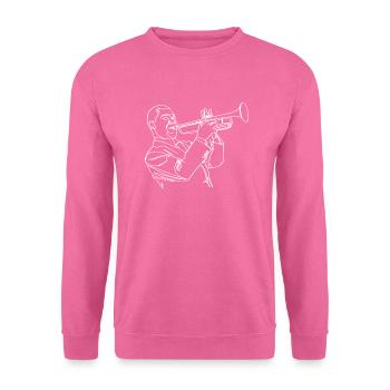 Trompete Oneline Art - Trompete - Unisex Pullover - Pink - Vorne