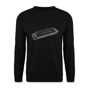Harmonica Online Art - Harmonica - Unisex Sweatshirt - black - Front - Alina (178cm) & Michal (187cm)