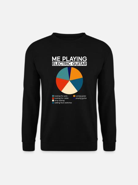 Ich spiele E-Gitarre - E-Gitarre Gitarre Spieler - Unisex Pullover - Schwarz
