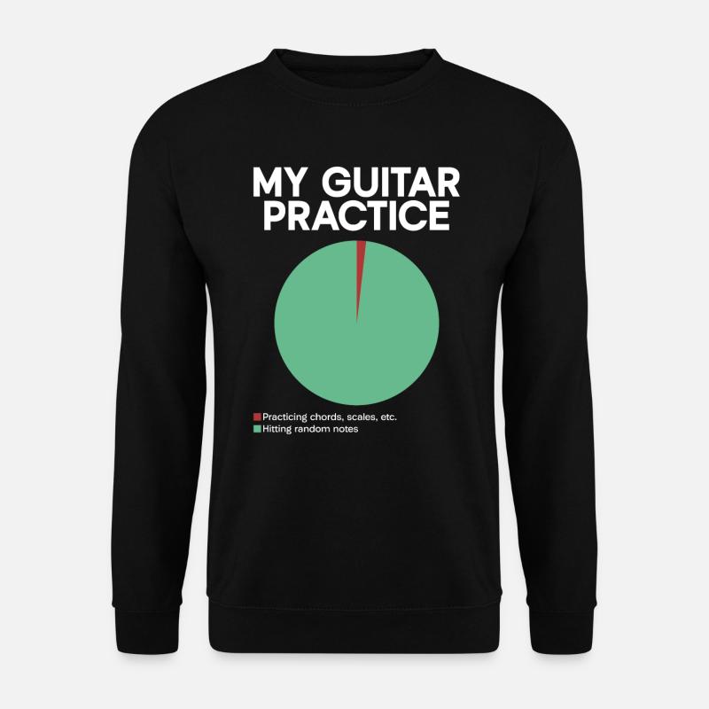 Meine Gitarrenpraxis - E-Gitarre Gitarrenspieler - Unisex Pullover - Schwarz