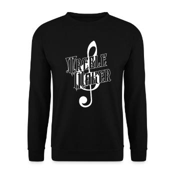 Treble Maker - Klavierspieler Pianiste - Sweat-shirt Unisexe - noir - Devant - Alina (178cm) & Michal (187cm)