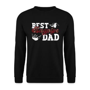 Meilleur père de cornemuse - cornemuse écossaise - Sweat-shirt Unisexe - noir - Devant - Alina (178cm) & Michal (187cm)