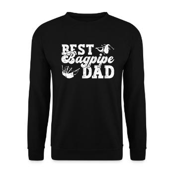 Meilleur père de cornemuse - cornemuse écossaise - Sweat-shirt Unisexe - noir - Devant - Alina (178cm) & Michal (187cm)