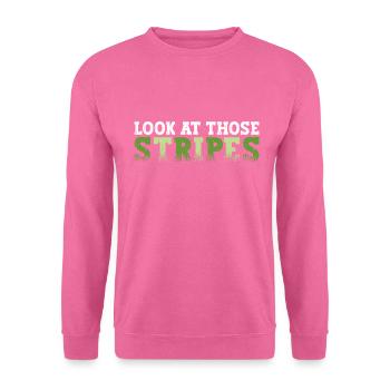 Regardez ces rayures - tondeuse à gazon - Sweat-shirt Unisexe - rose - Devant