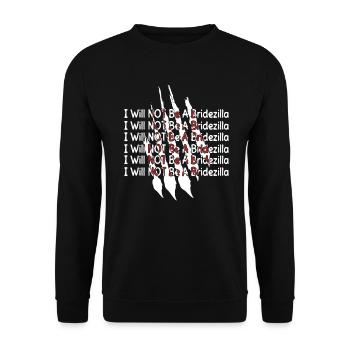 Ich werde KEINE Brautzilla sein - JGA Braut - Unisex Pullover - Schwarz - Vorne - Alina (178cm) & Michal (187cm)