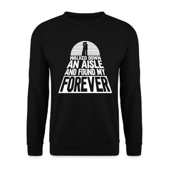 Junggesellinnenabschied Braut JGA Hochzeit - Unisex Pullover - Schwarz - Vorne - Alina (178cm) & Michal (187cm)