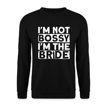 Je ne suis pas autoritaire Je suis la mariée - Bridal JGA - Sweat-shirt Unisexe - noir - Devant - Alina (178cm) & Michal (187cm)