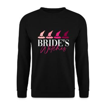 Brauthexen - Bachelorette Party Bride Squad - Unisex Pullover - Schwarz - Vorne - Alina (178cm) & Michal (187cm)