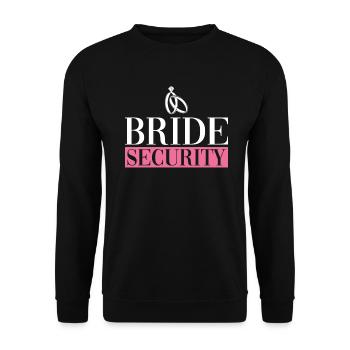 Sécurité nuptiale - Bachelorette JGA - Sweat-shirt Unisexe - noir - Devant - Alina (178cm) & Michal (187cm)