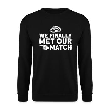 Mariage Tenue partenaire marié - Sweat-shirt Unisexe - noir - Devant - Alina (178cm) & Michal (187cm)