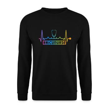 Enfants Infirmière Pédiatrie infantile - Sweat-shirt Unisexe - noir - Devant - Alina (178cm) & Michal (187cm)