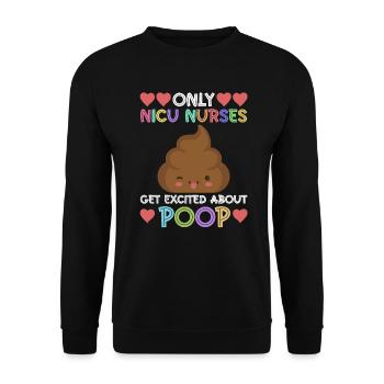 Children Nurse Infant Pediatrics - Unisex Sweatshirt - black - Front - Alina (178cm) & Michal (187cm)