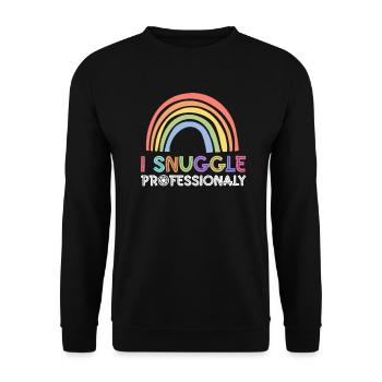 Newborn Photographer Baby Photography Saying - Unisex Sweatshirt - black - Front - Alina (178cm) & Michal (187cm)