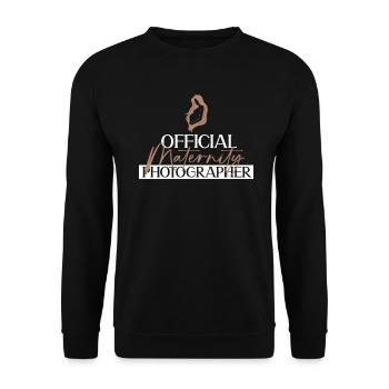 Grossesse Photographie Photographe Enceinte - Sweat-shirt Unisexe - noir - Devant - Alina (178cm) & Michal (187cm)