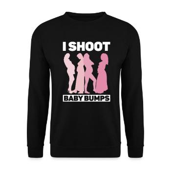 Grossesse Photographie Photographe Enceinte - Sweat-shirt Unisexe - noir - Devant - Alina (178cm) & Michal (187cm)