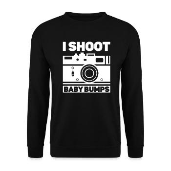 Grossesse Photographie Photographe Enceinte - Sweat-shirt Unisexe - noir - Devant - Alina (178cm) & Michal (187cm)