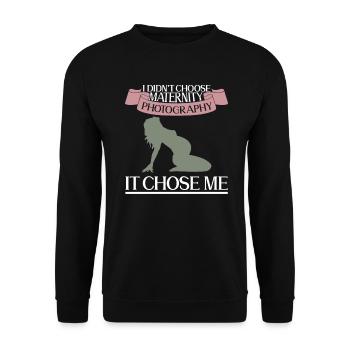 Grossesse Photographie Photographe Enceinte - Sweat-shirt Unisexe - noir - Devant - Alina (178cm) & Michal (187cm)