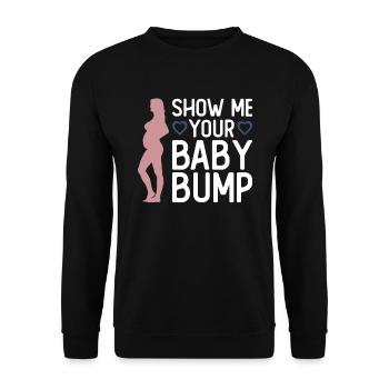 Grossesse Photographie Photographe Enceinte - Sweat-shirt Unisexe - noir - Devant - Alina (178cm) & Michal (187cm)