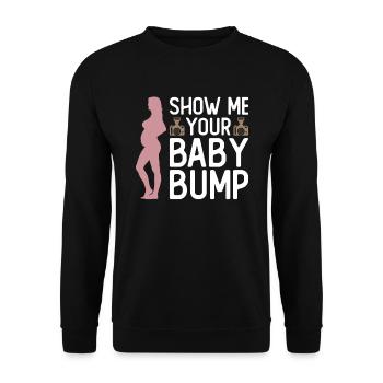 Grossesse Photographie Photographe Enceinte - Sweat-shirt Unisexe - noir - Devant - Alina (178cm) & Michal (187cm)