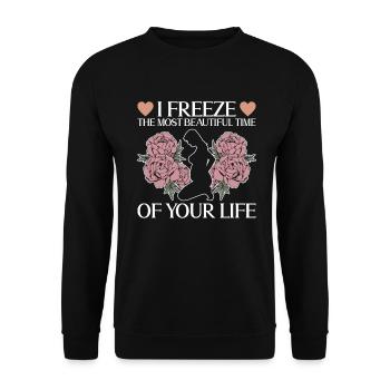 Grossesse Photographie Photographe Enceinte - Sweat-shirt Unisexe - noir - Devant - Alina (178cm) & Michal (187cm)