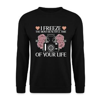Grossesse Photographie Photographe Enceinte - Sweat-shirt Unisexe - noir - Devant - Alina (178cm) & Michal (187cm)