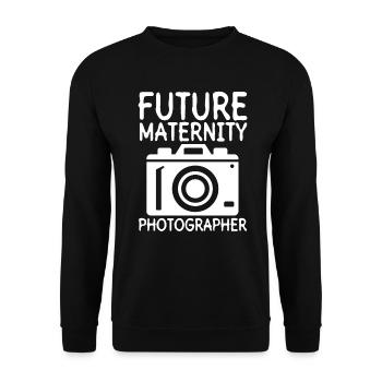 Grossesse Photographie Photographe Enceinte - Sweat-shirt Unisexe - noir - Devant - Alina (178cm) & Michal (187cm)